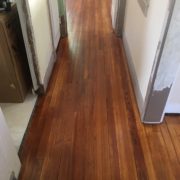 Refinished old heart pine wood floors