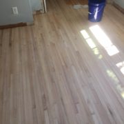 Sanded red oak plank floors - Ortega