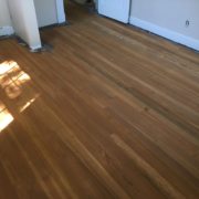 Sanding old heart pine wood flooring