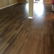 Wire brushed, engineered European white oak flooring