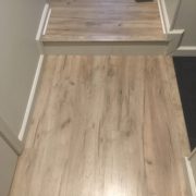 Installed laminate Oak flooring