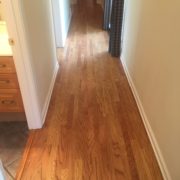 Refinished rotary peeled Red Oak flooring