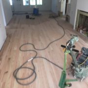 Sanding solid red oak flooring