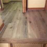 Engineered vinyl plank flooring - installed
