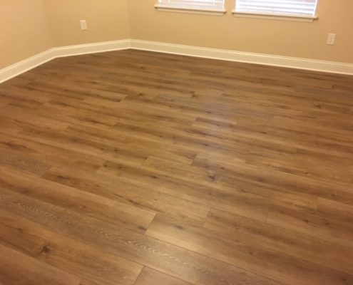 Luxury vinyl plank flooring - installed