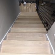 Match stained solid oak stair treads