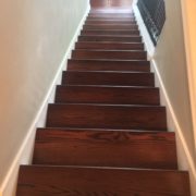Match stained stair treads