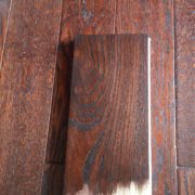 Match staining stair treads