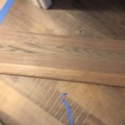 Matching stair tread stain to skip sawn-look White Oak flooring