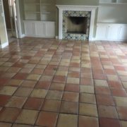 Mexican-style tile flooring to be removed.