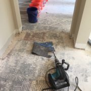 Prepping concrete slab subfloor