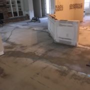 Prepping concrete slab subfloor