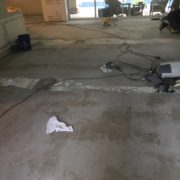 Prepping concrete slab subfloor