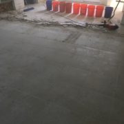 Prepping concrete slab subfloor