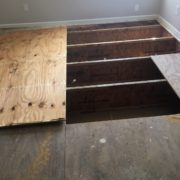 Replacing plywood subfloor