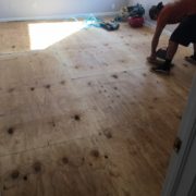 Replacing plywood subfloor