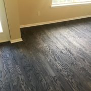 Sanded, stained and finished rotary peeled engineered wood flooring