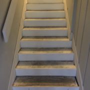 Staircase prior to stair tread installation