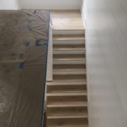 Engineered French Oak landing and stair treads
