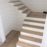 Engineered French Oak landing and stair treads