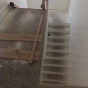 Pre-installation landing and stairs