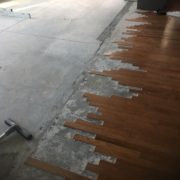 Preparing concrete slab for wood flooring installation