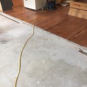 Preparing concrete slab for wood flooring installation