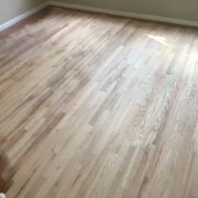 Sanded Red Oak wood floor