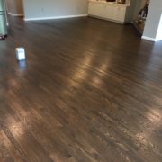 Stained and finished Red Oak flooring