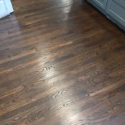 Stained and finished Red Oak flooring