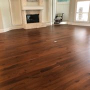 American Walnut flooring installed