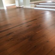 American Walnut flooring installed