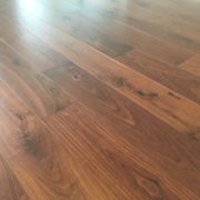 American Walnut flooring installed