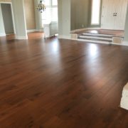 American Walnut flooring installed
