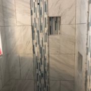 Installing glass and stone mosaic