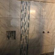 Installing glass and stone mosaic