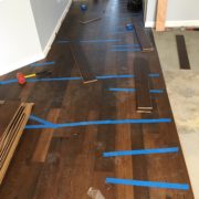 Installing engineered Hickory hardwood flooring