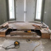 Re-framing foyer stairs