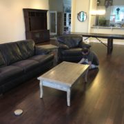 Match stained and finished White Oak flooring