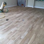 Sanded White Oak flooring