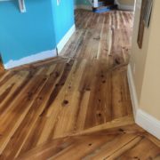 Sanding Heart Pine floor