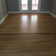 Screened and coated Red Oak flooring