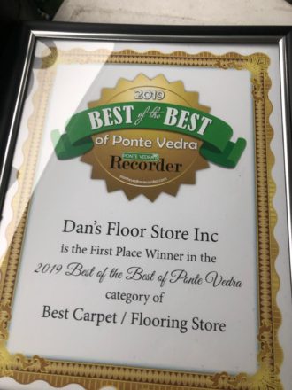 Dan's Floor Store - Best of the Best Award