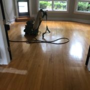 Sanding and hand scraping Maple floor