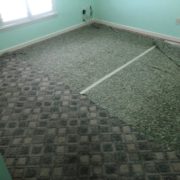 Carpet being removed