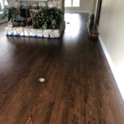 Finished Red Oak flooring