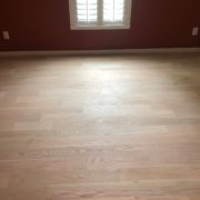 Installed Red Oak flooring