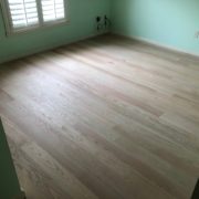 Installed Red Oak flooring