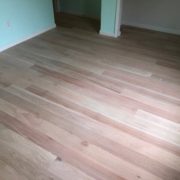 Installed Red Oak flooring