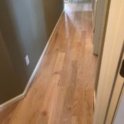 Installed Red Oak flooring